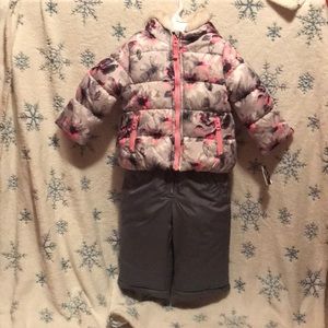 18 Month Girls Oshkosh Snow Suit NWT